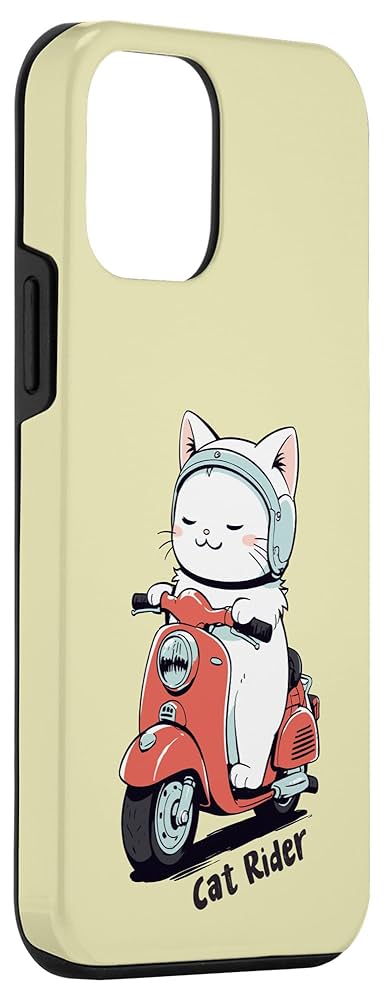 iPhone - 猫のクマさん くまさんグリップ付き猫耳ウェーブフレームiPhoneケース